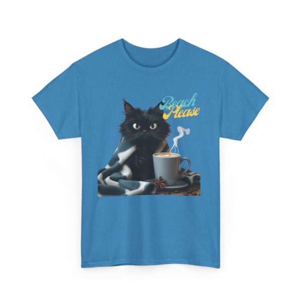 Beach Please Cat Shirt – Funny Black Cat Coffee Tee, Cozy Feline Lover Gift, Sarcastic Cat Graphic T-Shirt, Cute Cat Mom Apparel - Image 31