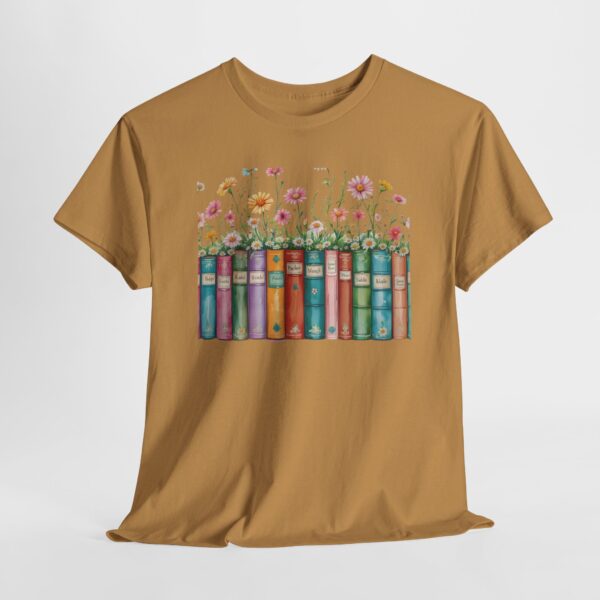 Vintage Books and Wildflowers Unisex Tee for Poetic Souls | Soft Cotton Shirt for Readers and Writers - Image 21