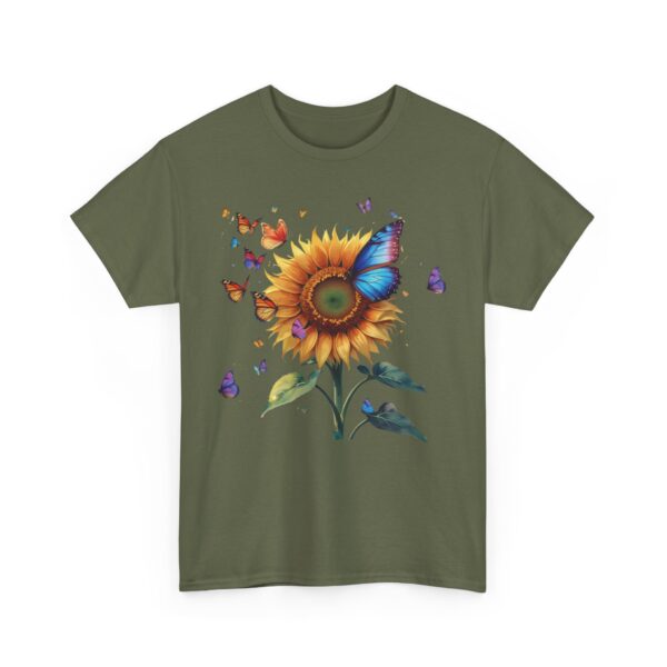 Colorful Sunflower T-Shirt with Butterflies - Image 2