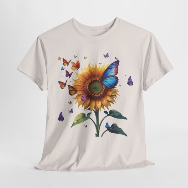 Colorful Sunflower T-Shirt with Butterflies - Image 11