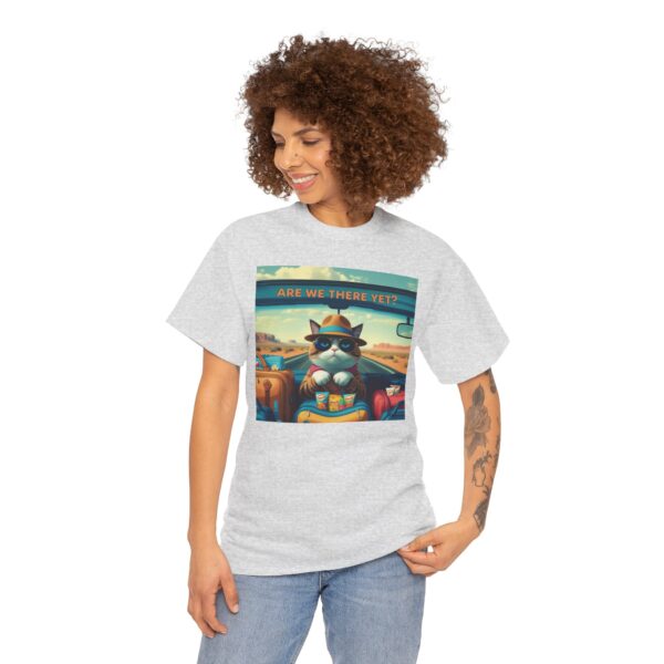 Funny Cat Road Trip Shirt - "Are We There Yet?" Cute Travel Cat Tee for Cat Lovers - Aesthetic Vacation T-Shirt Gift - Image 8