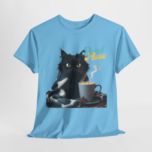Beach Please Cat Shirt – Funny Black Cat Coffee Tee, Cozy Feline Lover Gift, Sarcastic Cat Graphic T-Shirt, Cute Cat Mom Apparel - Image 5