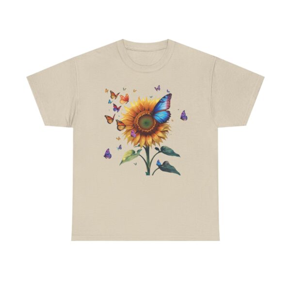 Colorful Sunflower T-Shirt with Butterflies - Image 5