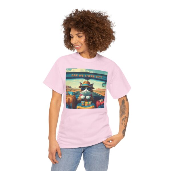 Funny Cat Road Trip Shirt - "Are We There Yet?" Cute Travel Cat Tee for Cat Lovers - Aesthetic Vacation T-Shirt Gift - Image 5