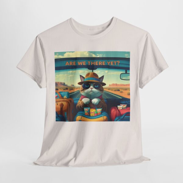 Funny Cat Road Trip Shirt - "Are We There Yet?" Cute Travel Cat Tee for Cat Lovers - Aesthetic Vacation T-Shirt Gift - Image 11