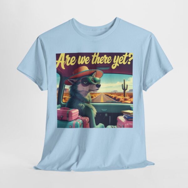 Funny Retro Road Trip T-Shirt – “Are We There Yet?” – Cute Wolf Cartoon Tee for Women, Vintage Style Travel Shirt, Gift for Travelers - Image 11