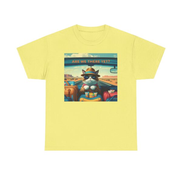Funny Cat Road Trip Shirt - "Are We There Yet?" Cute Travel Cat Tee for Cat Lovers - Aesthetic Vacation T-Shirt Gift - Image 21