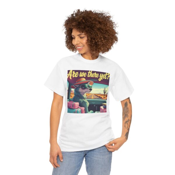 Funny Retro Road Trip T-Shirt – “Are We There Yet?” – Cute Wolf Cartoon Tee for Women, Vintage Style Travel Shirt, Gift for Travelers - Image 3