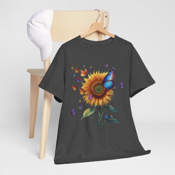 Colorful Sunflower T-Shirt with Butterflies - Image 34