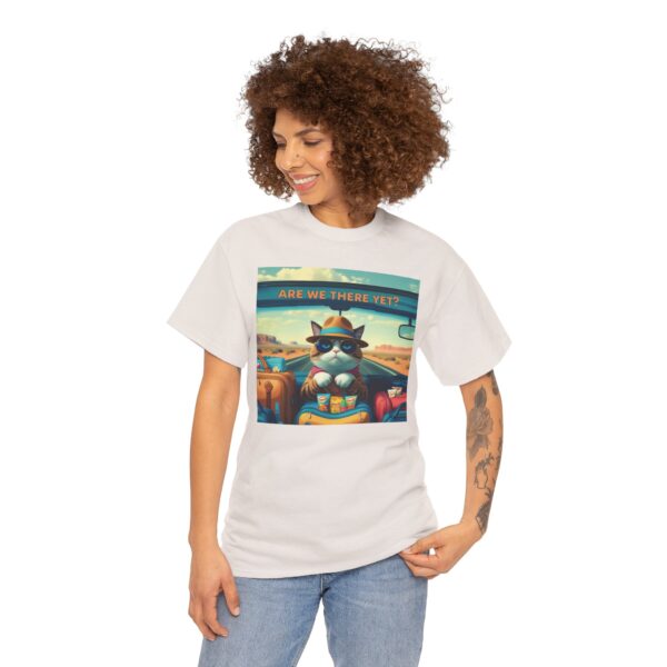 Funny Cat Road Trip Shirt - "Are We There Yet?" Cute Travel Cat Tee for Cat Lovers - Aesthetic Vacation T-Shirt Gift - Image 12