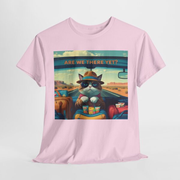 Funny Cat Road Trip Shirt - "Are We There Yet?" Cute Travel Cat Tee for Cat Lovers - Aesthetic Vacation T-Shirt Gift - Image 6