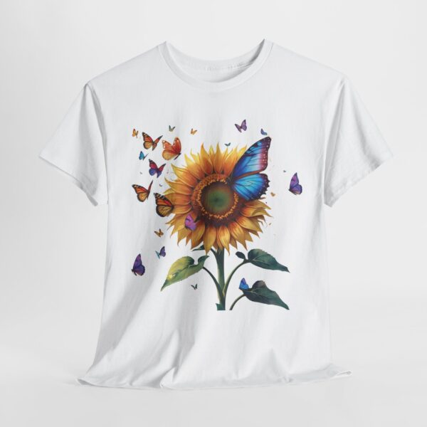 Colorful Sunflower T-Shirt with Butterflies - Image 9