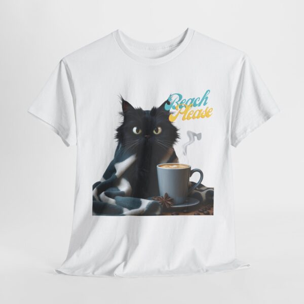 Beach Please Cat Shirt – Funny Black Cat Coffee Tee, Cozy Feline Lover Gift, Sarcastic Cat Graphic T-Shirt, Cute Cat Mom Apparel - Image 8