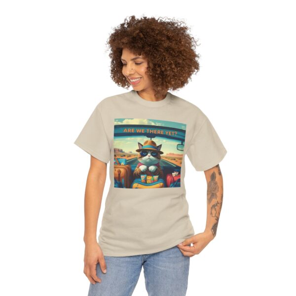 Funny Cat Road Trip Shirt - "Are We There Yet?" Cute Travel Cat Tee for Cat Lovers - Aesthetic Vacation T-Shirt Gift - Image 14