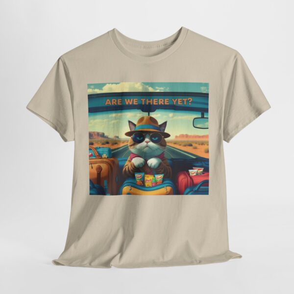 Funny Cat Road Trip Shirt - "Are We There Yet?" Cute Travel Cat Tee for Cat Lovers - Aesthetic Vacation T-Shirt Gift - Image 13