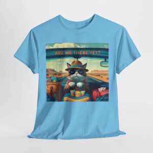 Funny Cat Road Trip Shirt - "Are We There Yet?" Cute Travel Cat Tee for Cat Lovers - Aesthetic Vacation T-Shirt Gift