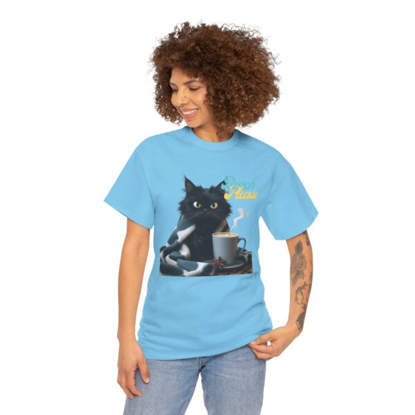 Beach Please Cat Shirt – Funny Black Cat Coffee Tee, Cozy Feline Lover Gift, Sarcastic Cat Graphic T-Shirt, Cute Cat Mom Apparel - Image 6