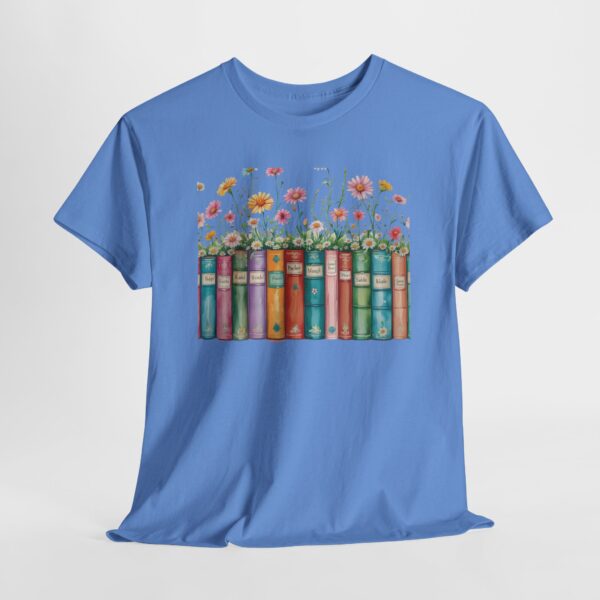Vintage Books and Wildflowers Unisex Tee for Poetic Souls | Soft Cotton Shirt for Readers and Writers - Image 5