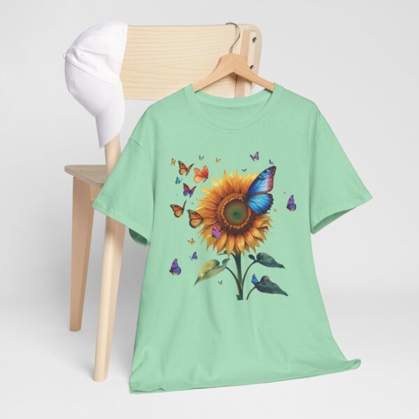 Colorful Sunflower T-Shirt with Butterflies - Image 17