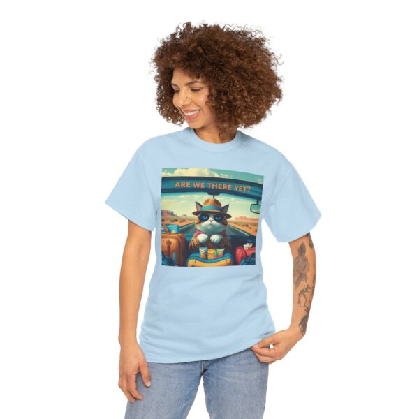 Funny Cat Road Trip Shirt - "Are We There Yet?" Cute Travel Cat Tee for Cat Lovers - Aesthetic Vacation T-Shirt Gift - Image 10