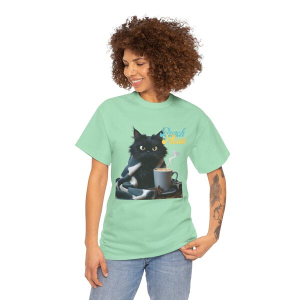 Beach Please Cat Shirt – Funny Black Cat Coffee Tee, Cozy Feline Lover Gift, Sarcastic Cat Graphic T-Shirt, Cute Cat Mom Apparel - Image 20