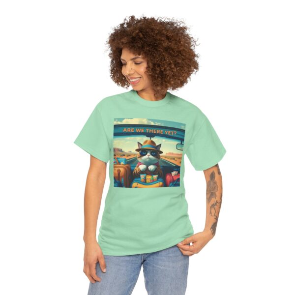 Funny Cat Road Trip Shirt - "Are We There Yet?" Cute Travel Cat Tee for Cat Lovers - Aesthetic Vacation T-Shirt Gift - Image 16