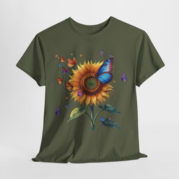 Colorful Sunflower T-Shirt with Butterflies - Image 3