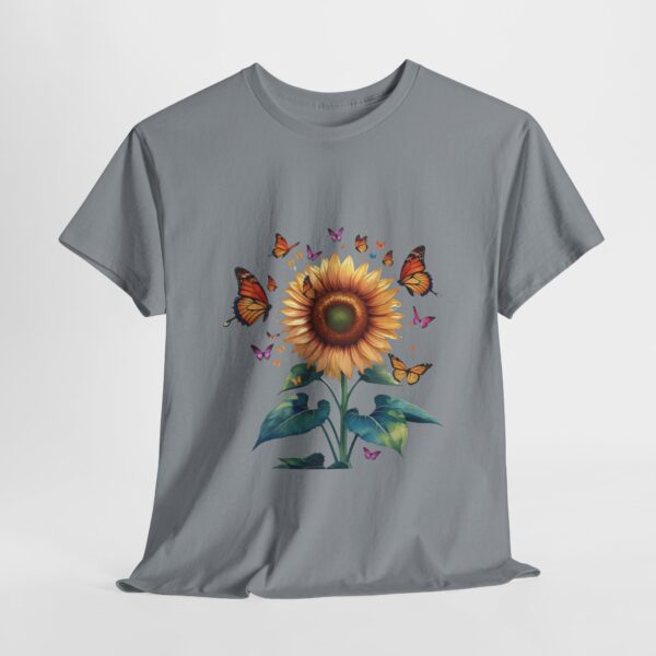 Vibrant Sunflower and Butterfly Tee - Image 24