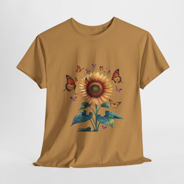 Vibrant Sunflower and Butterfly Tee - Image 22