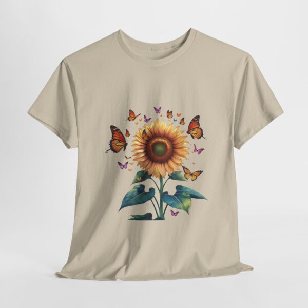 Vibrant Sunflower and Butterfly Tee - Image 14