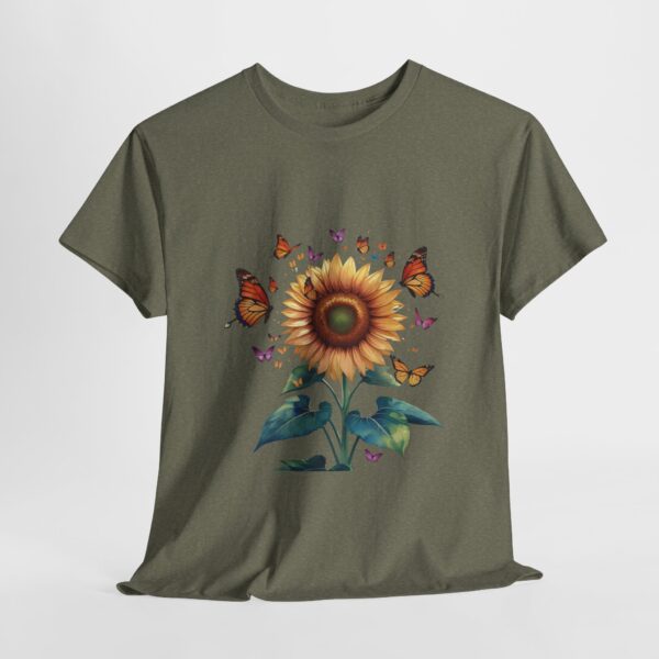 Vibrant Sunflower and Butterfly Tee - Image 20