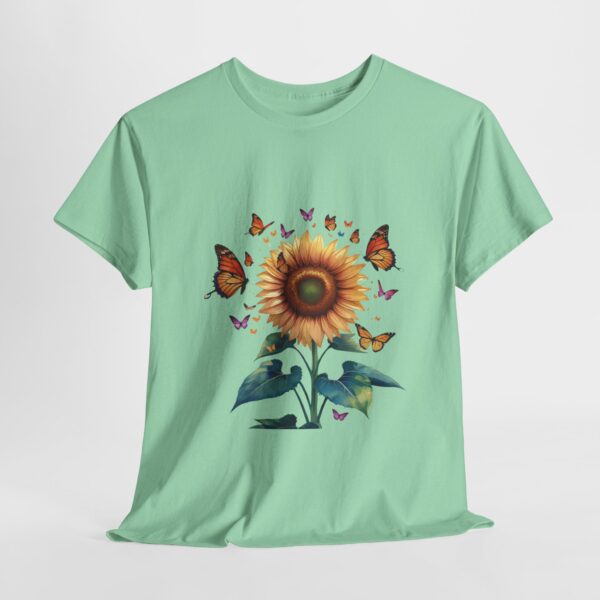 Vibrant Sunflower and Butterfly Tee - Image 26