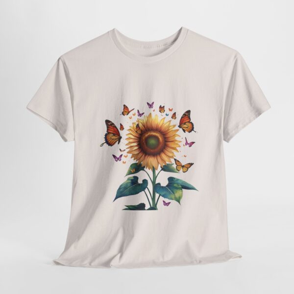 Vibrant Sunflower and Butterfly Tee - Image 6