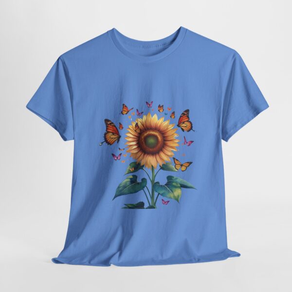 Vibrant Sunflower and Butterfly Tee - Image 4