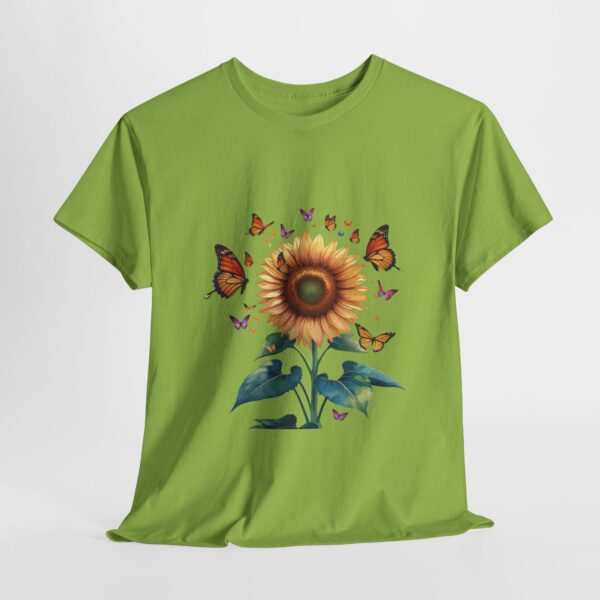 Vibrant Sunflower and Butterfly Tee - Image 8