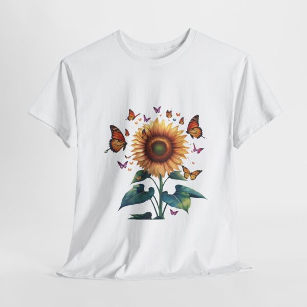 Vibrant Sunflower and Butterfly Tee - Image 19