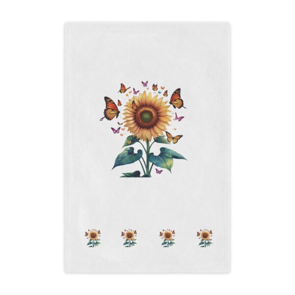 Sunflower Minky Blanket - Sunflower and Butterfly Minky Blanket – Soft Cozy Throw for Nature Lovers – Floral Gift for Mom or Gardener - Image 10