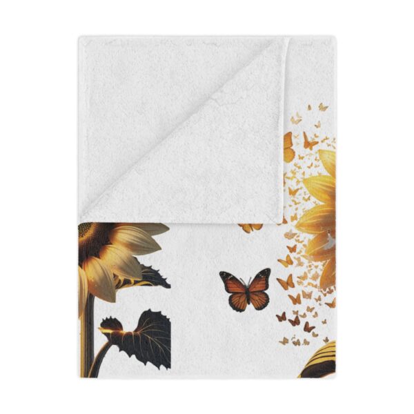 Sunflower Minky Blanket | Cozy Throw for Home Decor, Nursery, Gifts, Summer Vibes, Floral Decorative - Image 4