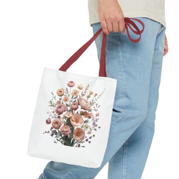 Vintage Floral Tote Bag – Elegant Everyday Carryall for Women" - Image 3