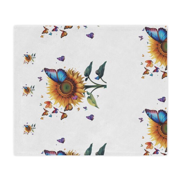 Vibrant Sunflower Blanket – Plush Minky Throw with Butterflies – Cozy Nature-Inspired Gift for Her - Image 7