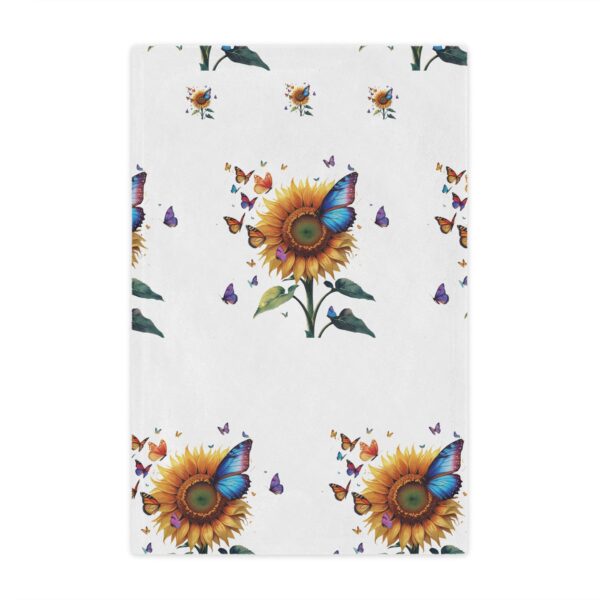 Vibrant Sunflower Blanket – Plush Minky Throw with Butterflies – Cozy Nature-Inspired Gift for Her - Image 10