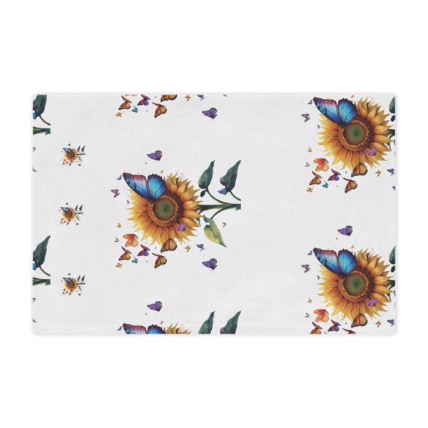 Vibrant Sunflower Blanket – Plush Minky Throw with Butterflies – Cozy Nature-Inspired Gift for Her - Image 11