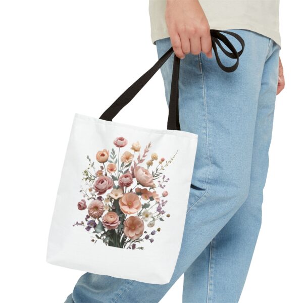 Vintage Floral Tote Bag – Elegant Everyday Carryall for Women" - Image 7