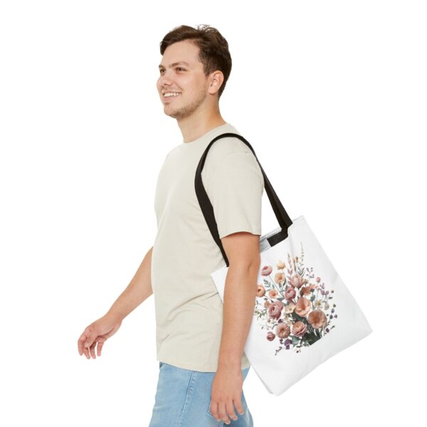 Vintage Floral Tote Bag – Elegant Everyday Carryall for Women" - Image 26