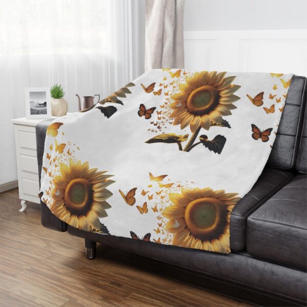 Sunflower Minky Blanket | Cozy Throw for Home Decor, Nursery, Gifts, Summer Vibes, Floral Decorative - Image 9