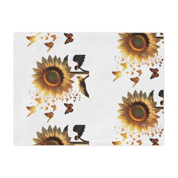 Sunflower Minky Blanket | Cozy Throw for Home Decor, Nursery, Gifts, Summer Vibes, Floral Decorative - Image 3