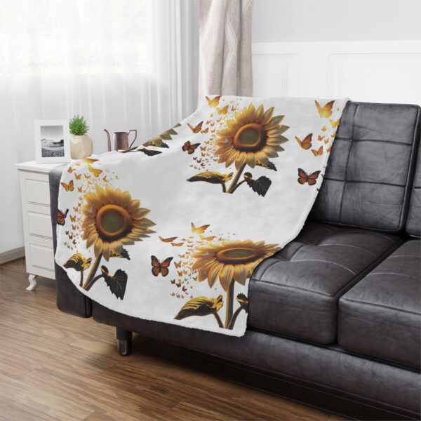 Sunflower Minky Blanket | Cozy Throw for Home Decor, Nursery, Gifts, Summer Vibes, Floral Decorative - Image 13