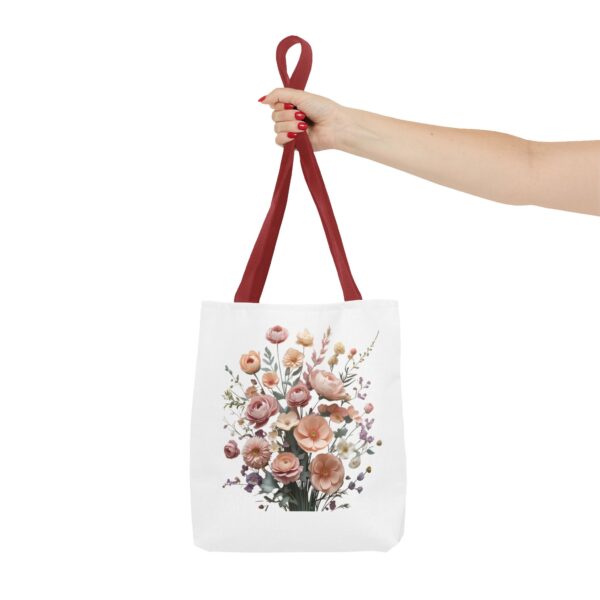 Vintage Floral Tote Bag – Elegant Everyday Carryall for Women" - Image 4