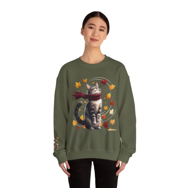 🍂 The Cozy Cat Sweatshirt: Your Ultimate Autumn Comfort Wear 🧣 | Comfort Colors Cat Sweatshirt - Image 3