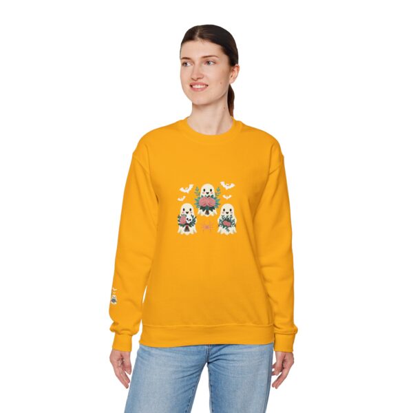 Ghostly Gathering: The Ultimate Cozy Crew for Spooky Season | Comfort Colors Sweatshirt | - Image 9